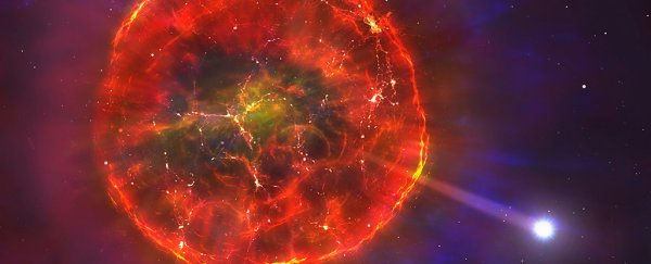 Astronomers identify supernova shrapnel flung so fast, it's going to leave our galaxy