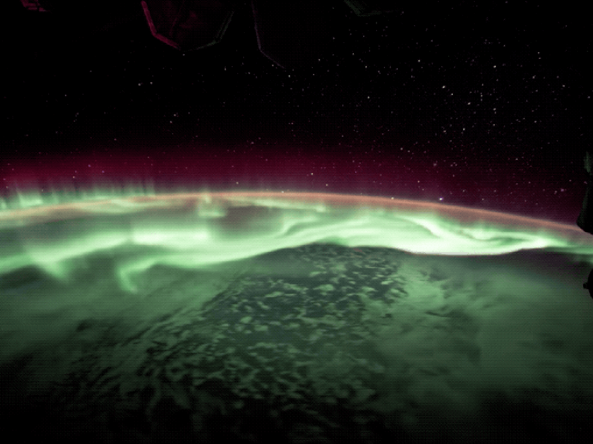 Aurora Australis as seen from the International Space Station, 25 June 2017. (NASA)