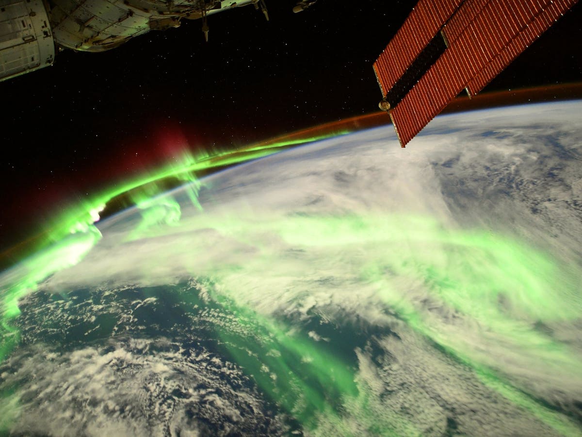 ESA's astronaut Thomas Pesquet photographed the aurora from the ISS, 20 August 2021. (ESA/NASA-T/Pesquet)
