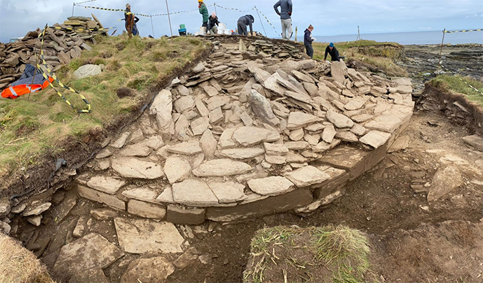 Neolithic tomb being uncovered on Sanday