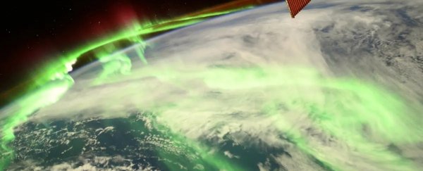 Astronaut captures jaw-dropping photo of aurora blazing gloriously above Earth
