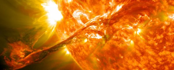 A solar flare