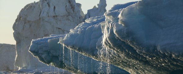 Ice melting off shelves