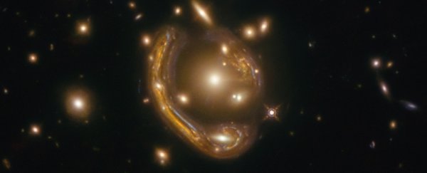 Breathtaking 'Einstein ring' reveals views of a galaxy 9.4 billion light-years away