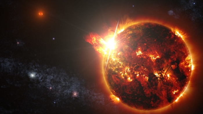 red dwarf flare