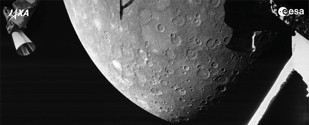 BepiColombo Probe Just Took This Beautiful Picture of Mercury's Northern Hemisph..