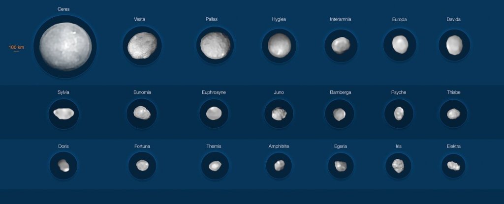 42 of The Biggest Asteroids in The Solar System Revealed in Glorious New Images - ScienceAlert