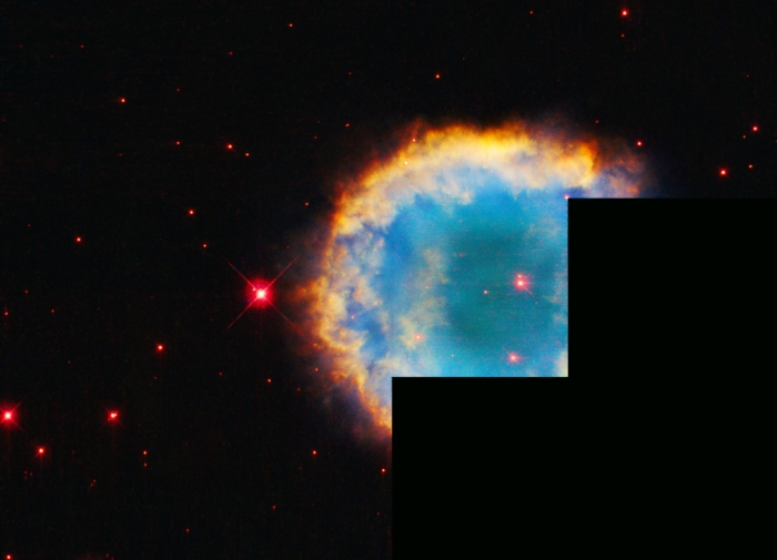 hubble wfc3 image ngc 2438 inset