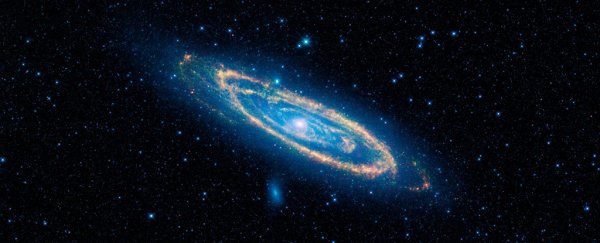 There's a weird shape in the middle of Andromeda, and astronomers finally know why