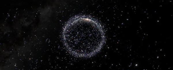 A chunk of satellite almost hit the ISS, requiring an 'urgent change of orbit'