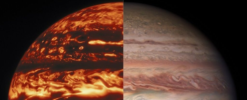 NASA's Juno Peered Beneath Jupiter's Clouds, And It's More Hectic Than They Thought