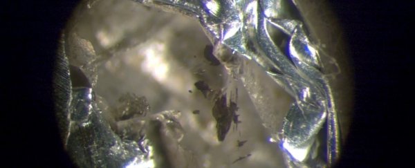 Elusive crystal predicted decades ago found trapped in a diamond from the deep Earth
