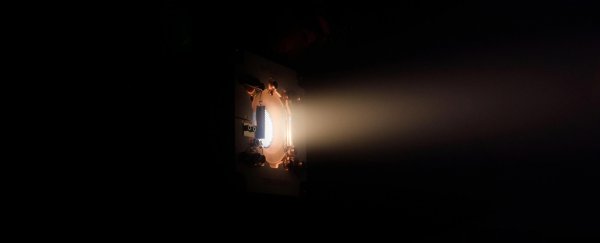 New electric propulsion engine for spacecraft test-fired in orbit for first time