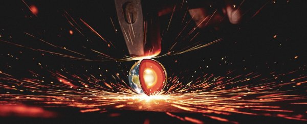 The intense pressurized conditions of Earth's outer core have been recreated in a lab