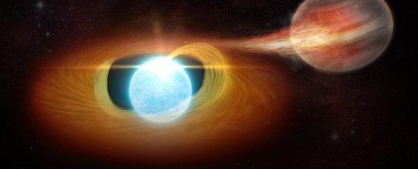 The hottest white dwarf we know of is up to something ghoulish with its neighbor