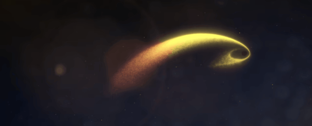 Photo of Une simulation de chute de mâchoire montre des étoiles déchirées alors qu’elles se rapprochent trop d’un trou noir