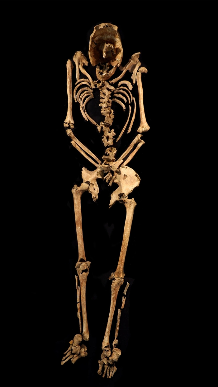 AncientSkeletonAgainstBlackBackground2