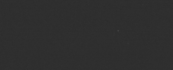 We just got the first haunting photo from NASA's asteroid deflecting spacecraft
