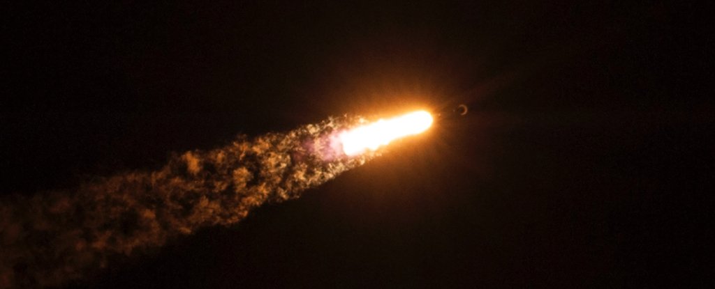 A Falcon 9 rocket launching from Cape Canaveral on 1 March 2015.