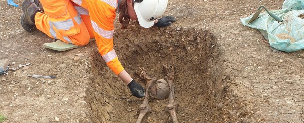 Archaeologists find 40 beheaded Roman skeletons with skulls between their legs