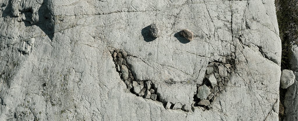An example of face pareidolia in Coast Mountains, British Columbia.