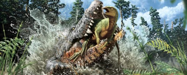 Massive 'Killer' Croc Discovered With The Remains of a Dinosaur in Its Stomach
