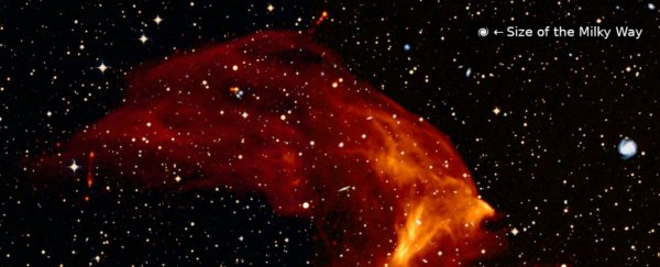 Colossal shock wave rippling across space is bigger than our entire galaxy