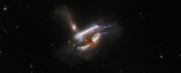 Astonishing image captures the epic collision of three galaxies
