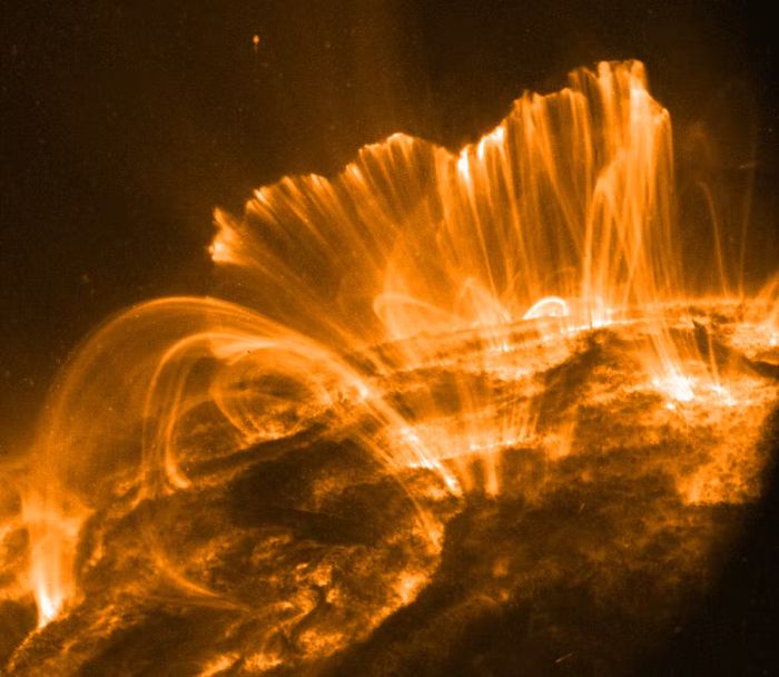 coronal loops front and side