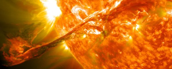 Giant 'cannibal' solar eruption streaking towards Earth may light up the skies