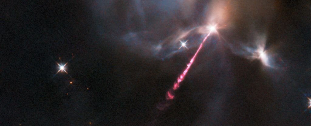 Gaze in Awe at This Breathtaking Hubble Image of an Outburst From a Baby Star