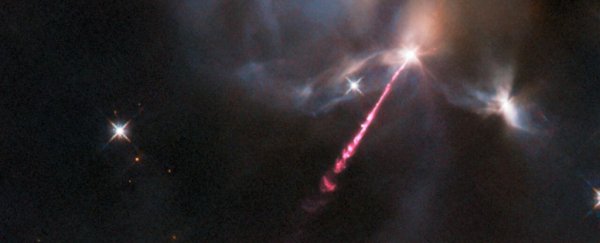 Gaze in awe at this Breathtaking Hubble image of an outburst from a baby star