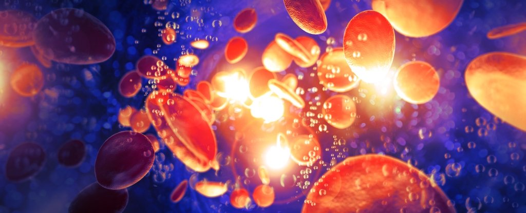 Illustration of blood cells. 