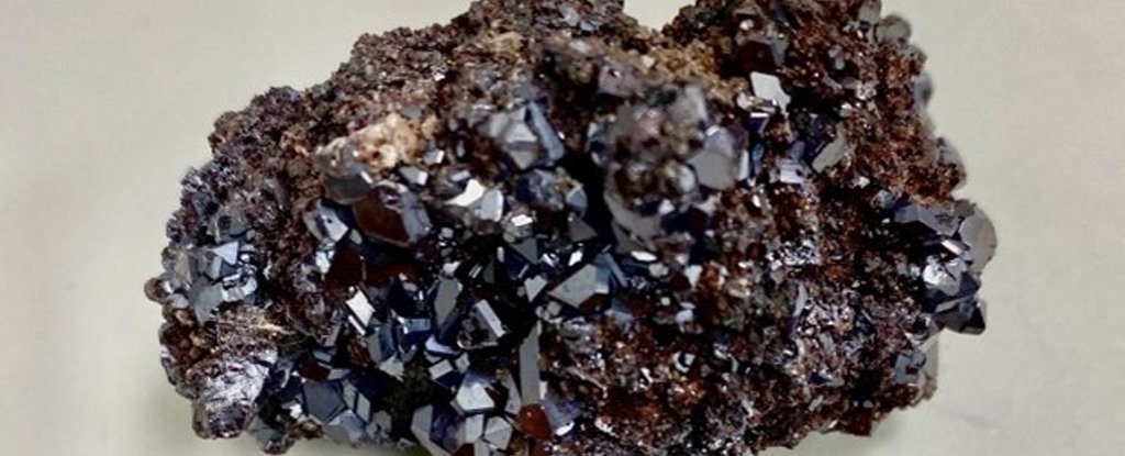 Cuprous oxide crystal. 