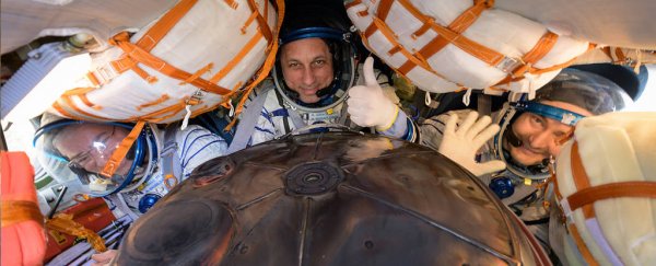 Two record-breaking space explorers just returned from the ISS, landing in Russia