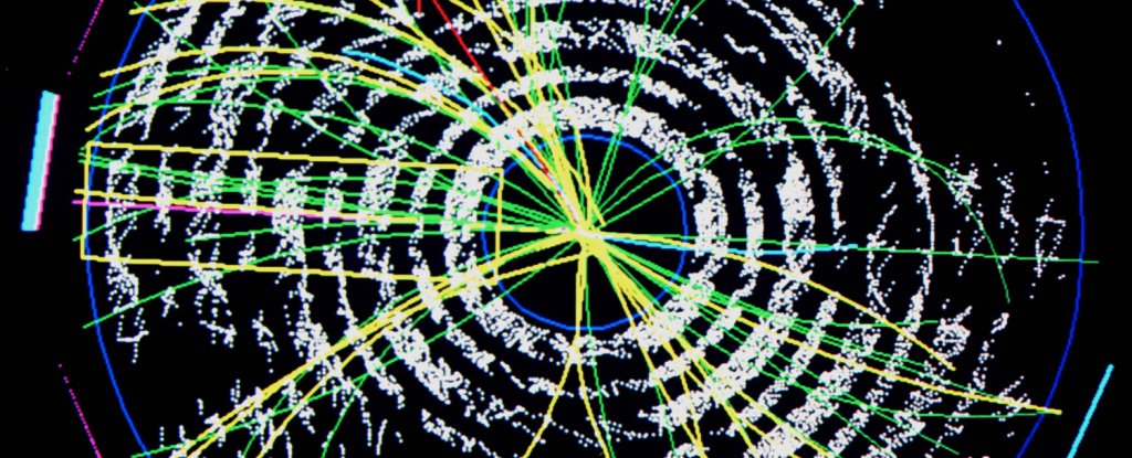 Top quark candidates captured at Collider Detector at Fermilab in 1994. 