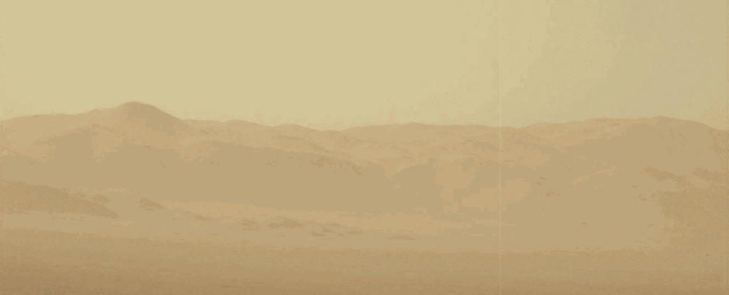 A June 2018 Mars dust storm recorded by the Curiosity rover. C
