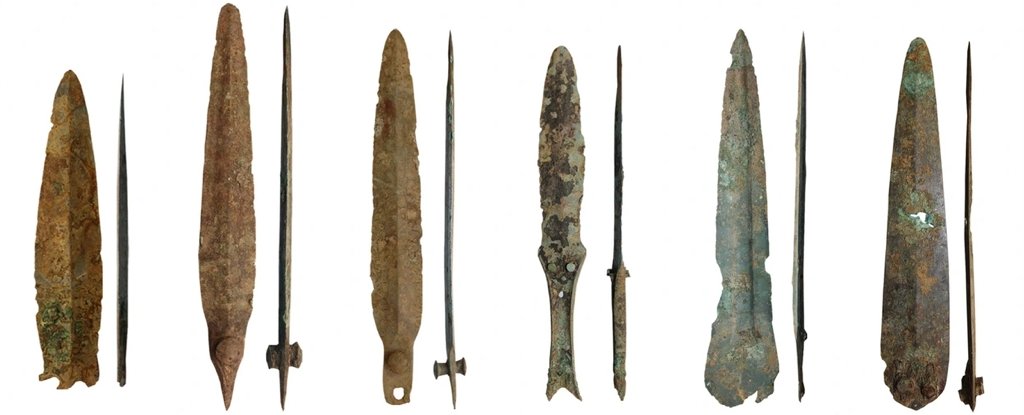 The ancient daggers. 