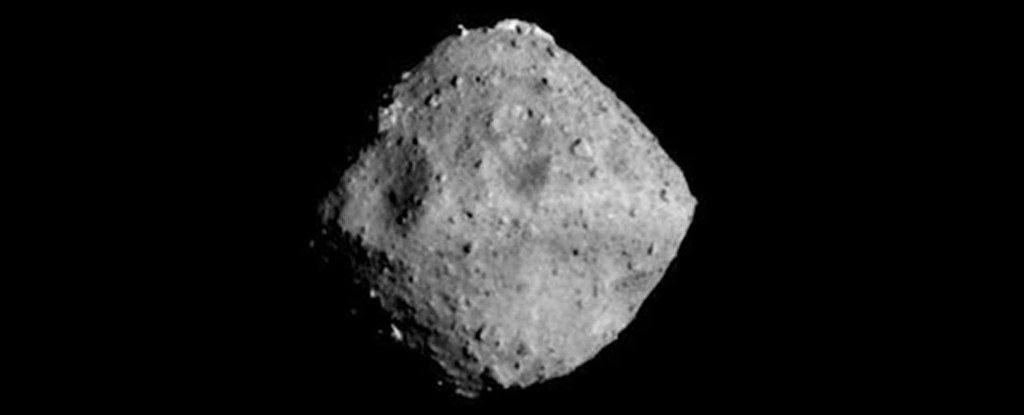 Ryugu's shape and its surface boulders from 40 km away. 
