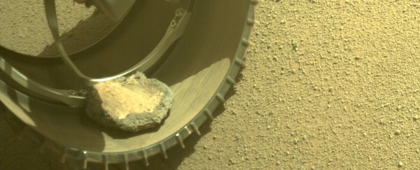 A hitchhiking rock has traveled with the Perseverance rover for more than 120 days