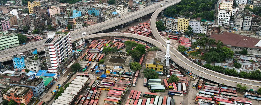 Empty streets of Dhaka, Bangladesh during lockdowns. 