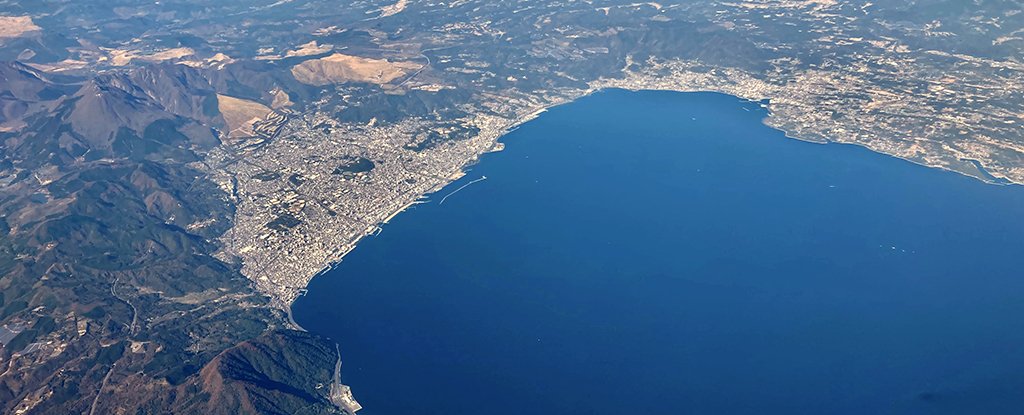 Beppu Bay in Japan, where the samples were collected. 