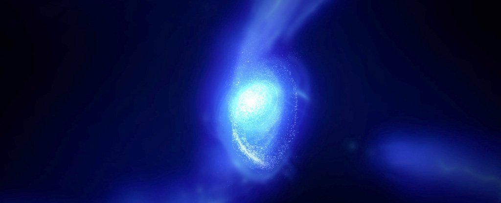 Astronomii au descoperit o galaxie care se învârte încă din primele zile ale universului