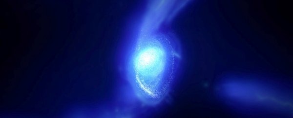 Astronomers have detected a rotating galaxy from the early days of the Universe