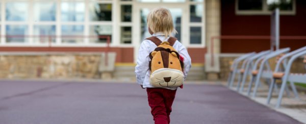 GREAT NEWS! We're Living Through The Biggest Drop in Childhood Vaccination Rates in 30 Years  KidWalkingIntoSchoolAlone_600