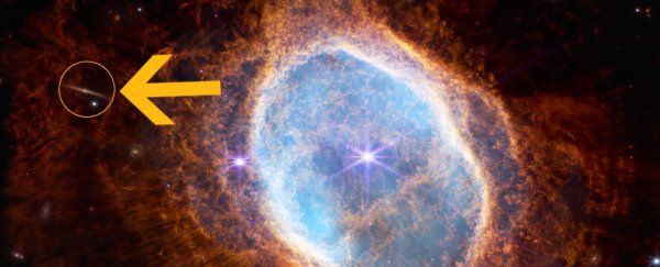 Webb accidentally spied a stunning side view of a galaxy in its first image drop