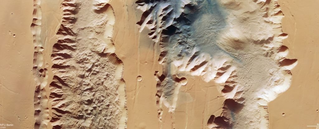 The Mars Express Delivers Truly Epic Views of The Solar System's Biggest Canyon