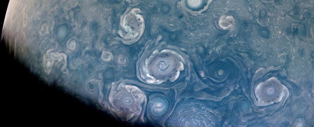 Breathtaking New Photos Show Jupiter's Hypnotic Swirling Storms, And How Is This..