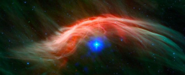 This runaway star is zipping through space at over 160,000 kilometers per hour
