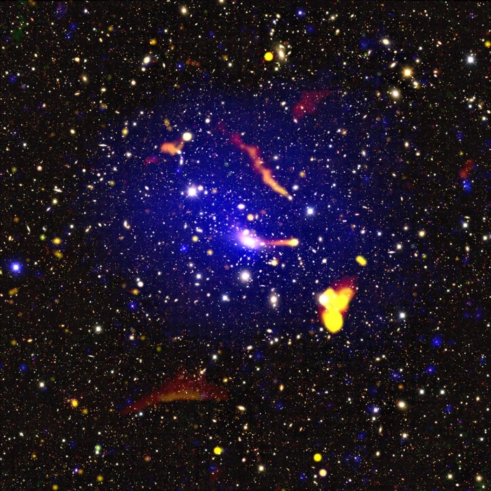 Странные радиоисточники в далеком галактическом скоплении не поддаются нашему пониманию